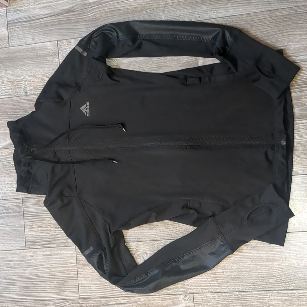 Adidas Women's Black Climalite Zip Up Sports Jacket XS